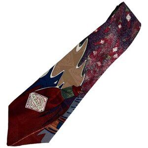 Tabasco Mens Silk Hot Sauce Bottle Tie 58" Made in USA Red Green Necktie